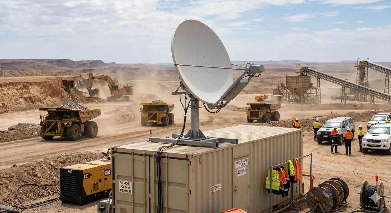 VSAT Satellite Internet for Mining Operations