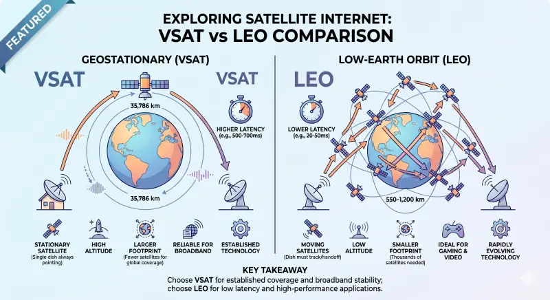 VSAT vs LEO Satellite Internet: Which is Right for Your Business?