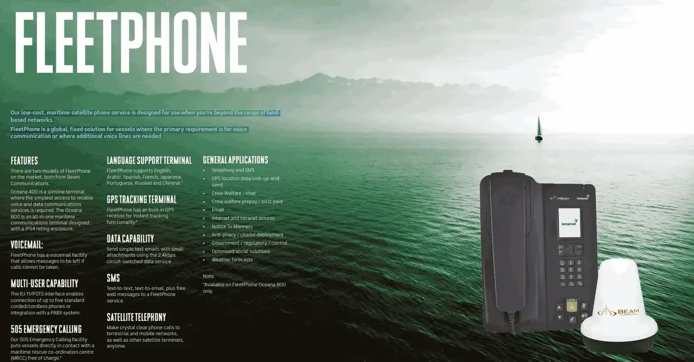 Inmarsat FleetPhone Satellite Phone